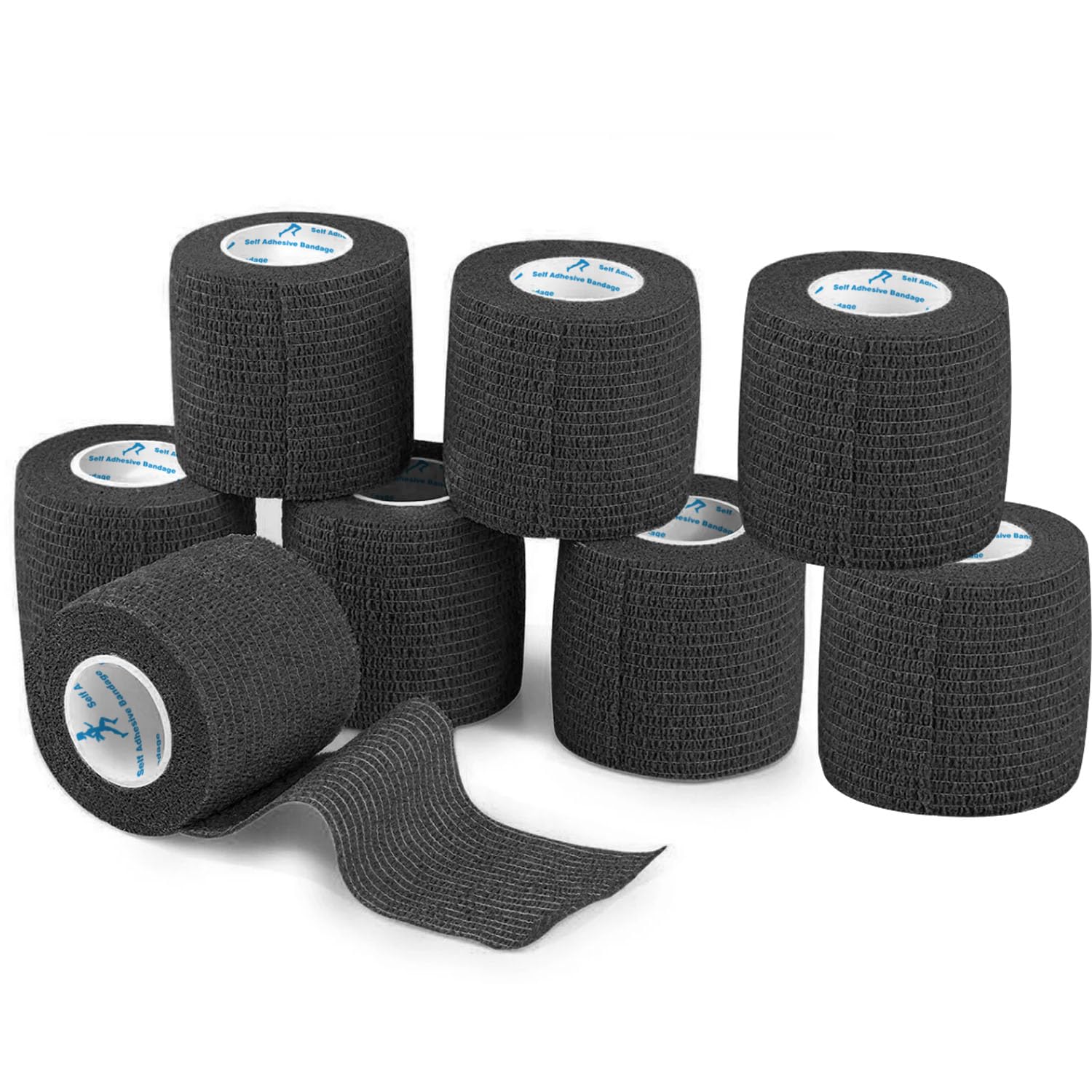 ANAMPION 8 Rolls Self-Adhesive Football Sock Tape 5cm x 4.5m Self Adherent Cohesive Bandages Wrap First Aid Athletic Sports Tape for Wrist Ankle Pet & Vet Wrap for Dogs, Horse (8, Flesh Color, 5cm) — view 10