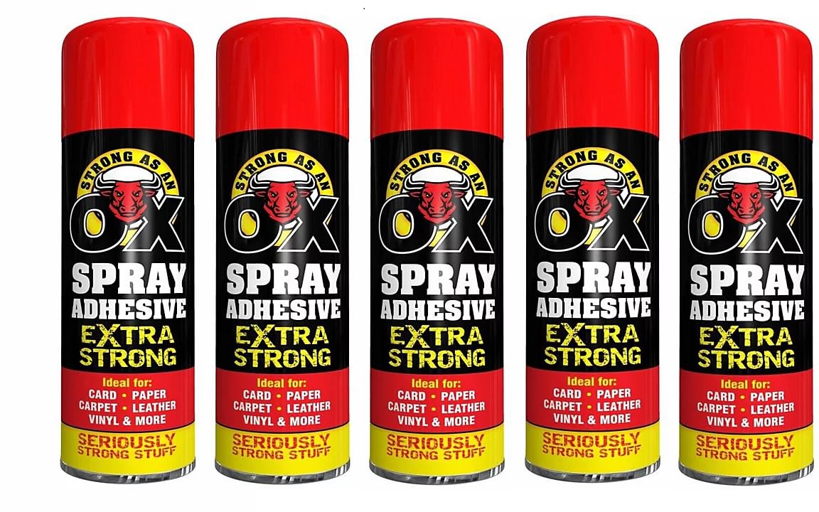 500ml SAAO Heavy Duty Spray Adhesive Glue Art Foam for Carpet Tile Craft Fabric (5)