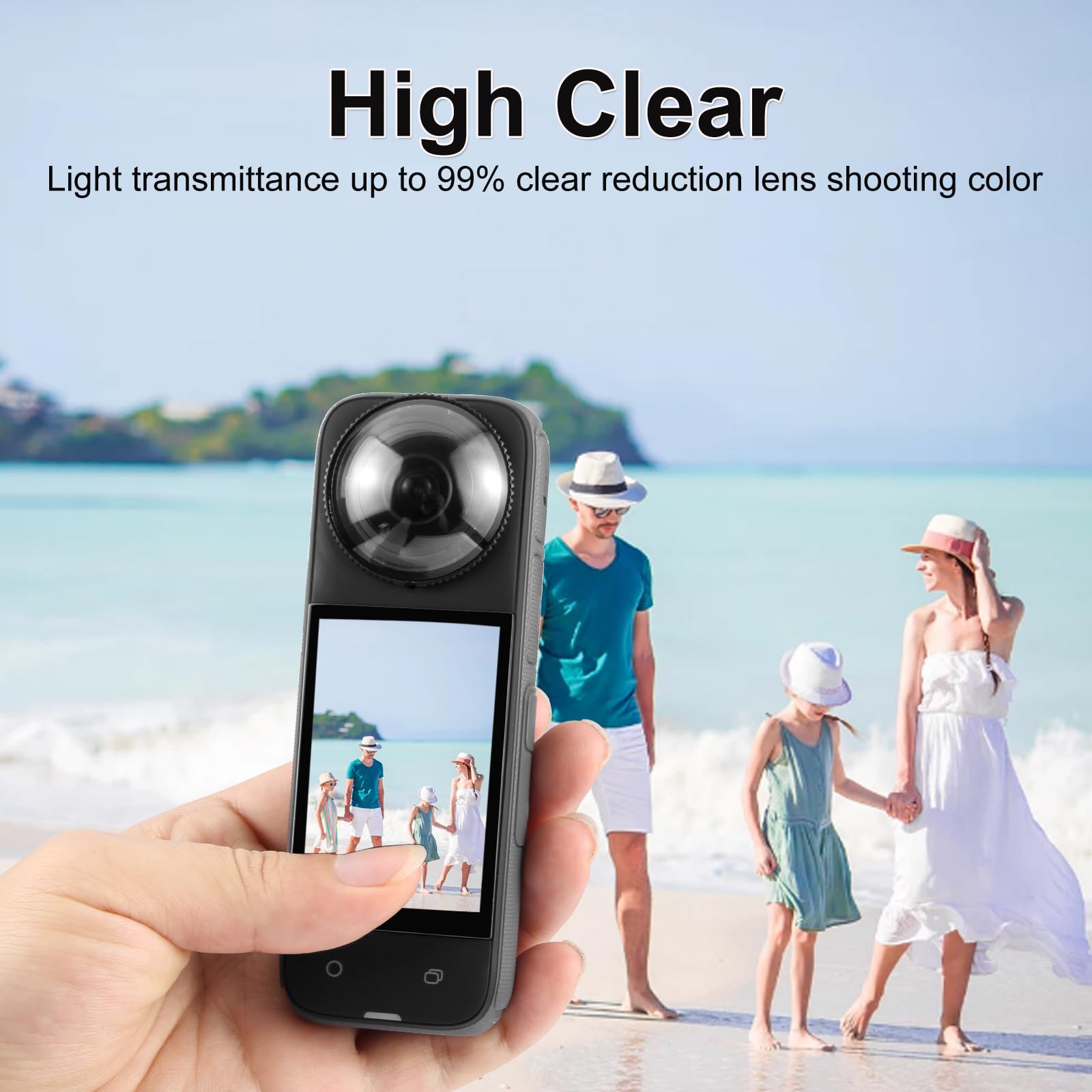PULUZ Obrotowa osłona obiektywu do Insta360 X4, osłona ochronna, szkło optyczne, odporna na upadki, pyłoszczelna