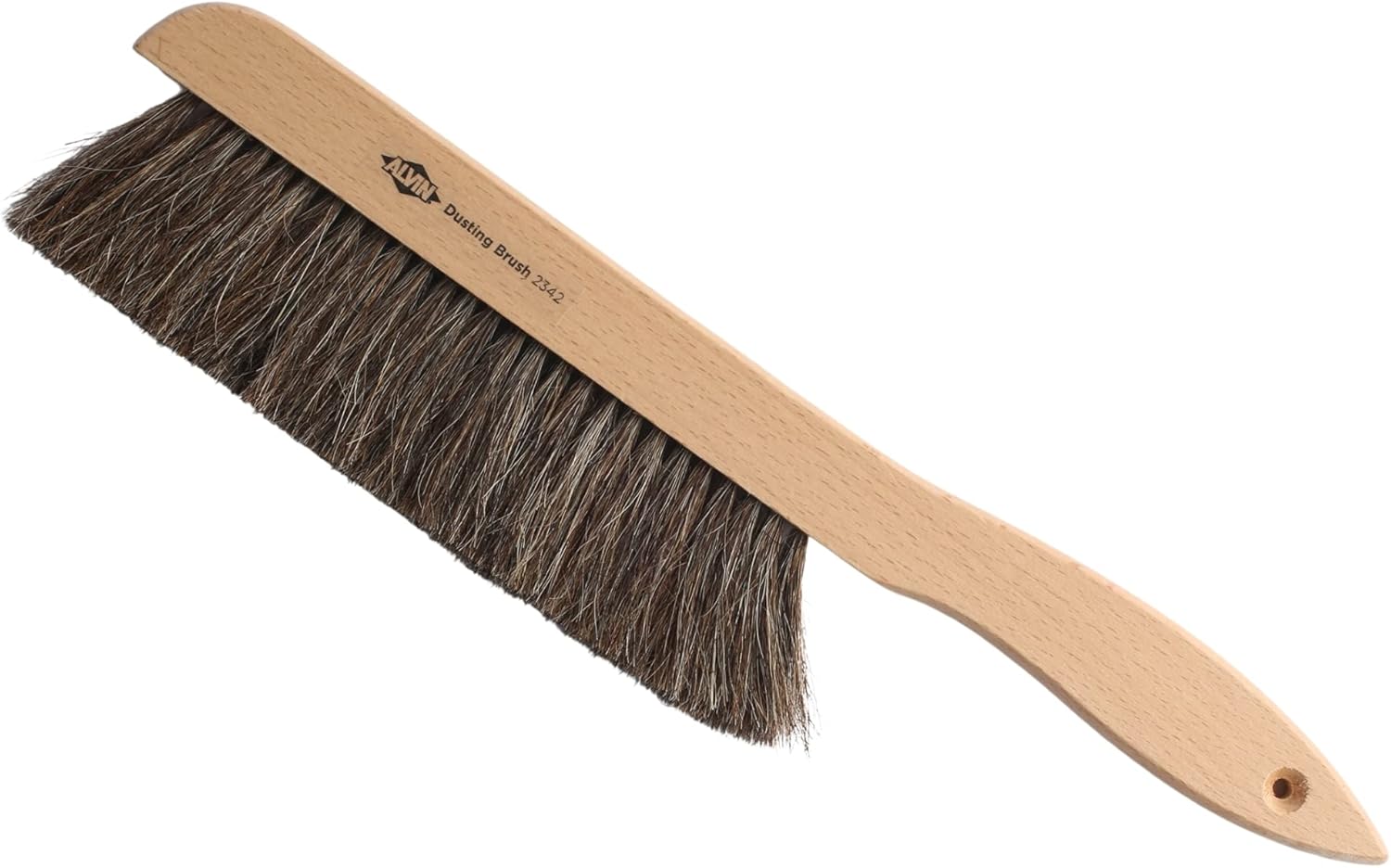 ALVIN 2342 Comfort Curve Dusting Brush, 100 Horsehair and