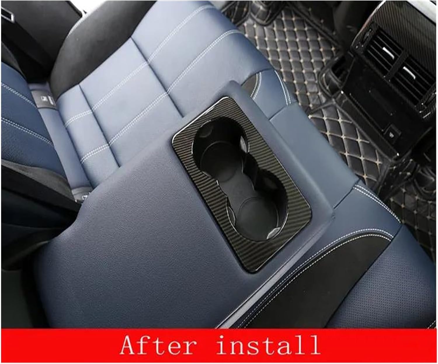 インテリアモールディング ためにレンジローバー VELAR 車のスタイリング後列カップホルダーカバートリム ABS インテリアアクセ