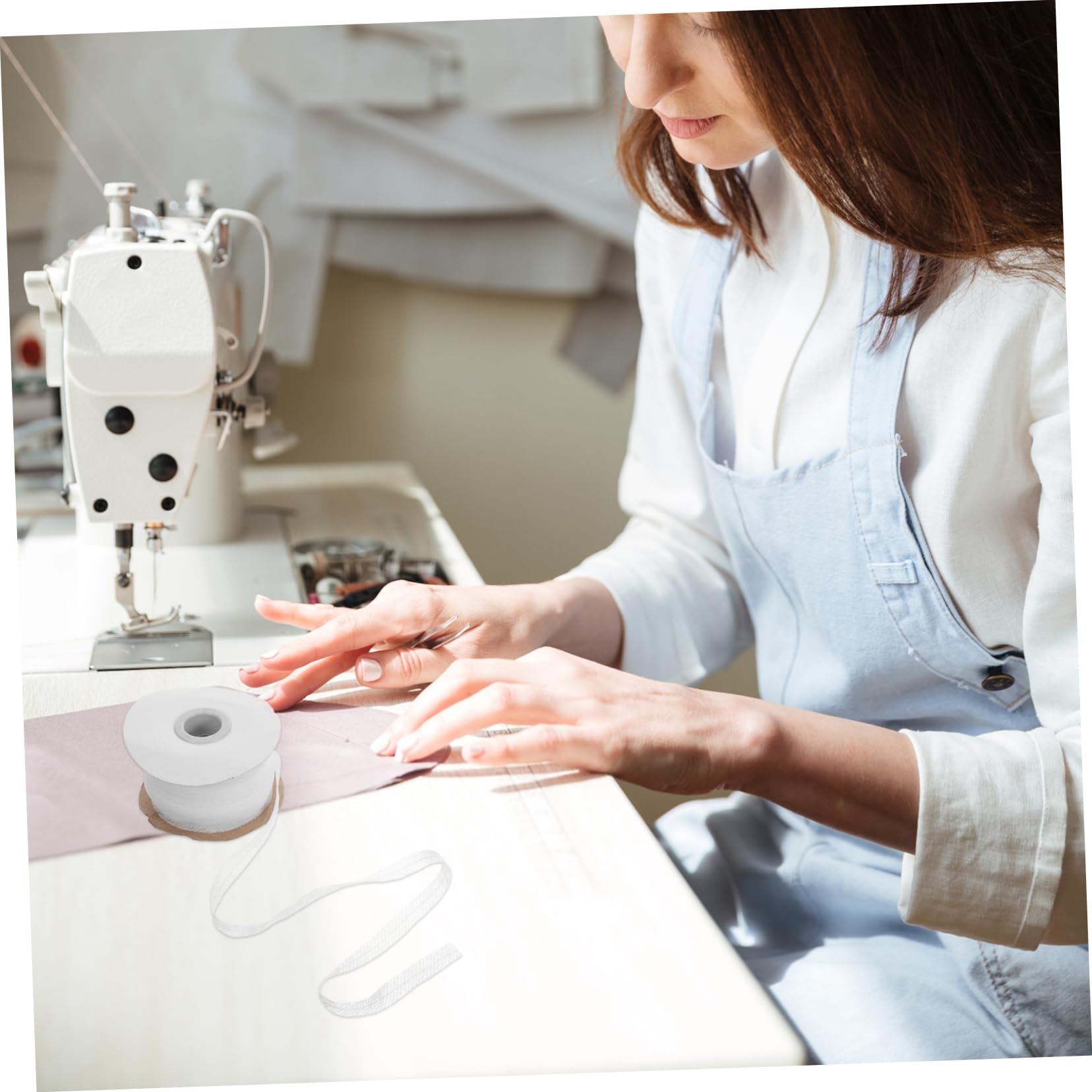 4rouleaux Bande Thermocollante Tissu Non-tissé Fabrication Facile De Doublures Pour Couture Idéale Pour Ourlets Et Réparations Vêtements Utilisation Simple Repasser