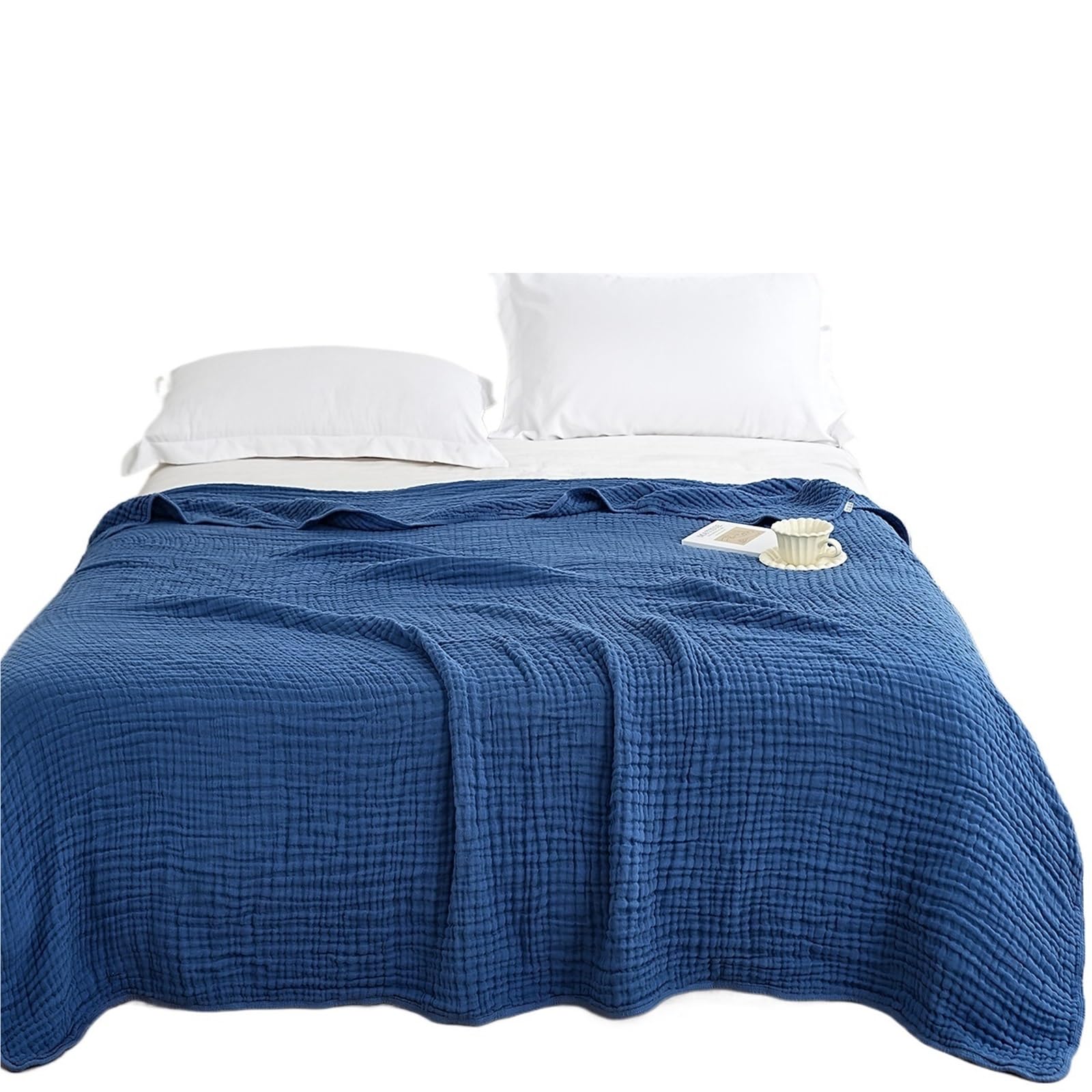 HKSDKABOP Cotton Muslin Throw Blanket, 6-Layer Gauze,Multicolor, Multiple Sizes(Color2,150x200cm)