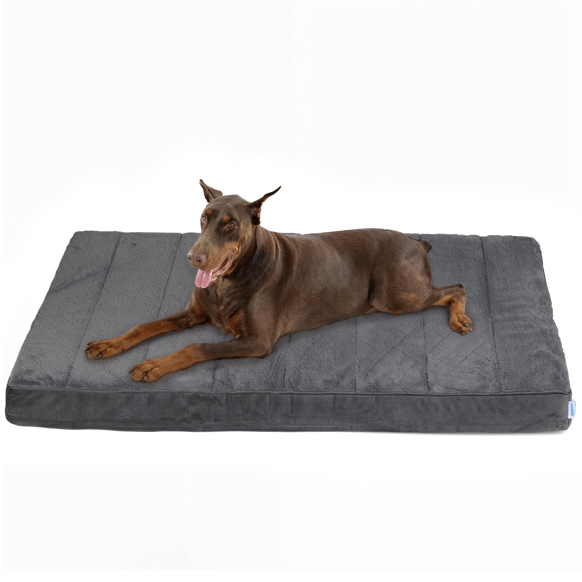 Dog Bed for XX Large Dog - Orthopedic Pet Beds with Memory Foam, Waterproof Removable Washable Cover with Non-Slip Bottom, Grey, 47" L x 29" W x 3" H - image 7