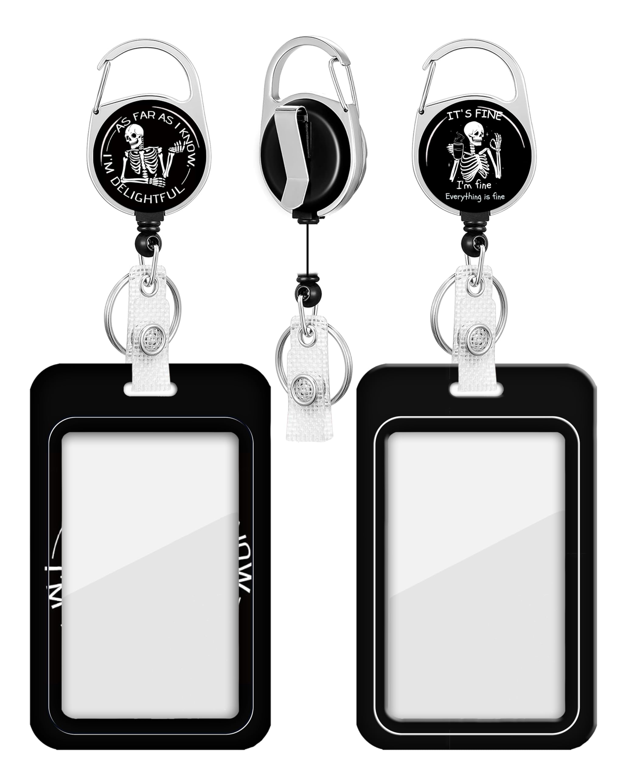 Photo 1 of 2 Pack Badge Holder and Heavy Duty Retractable Reel