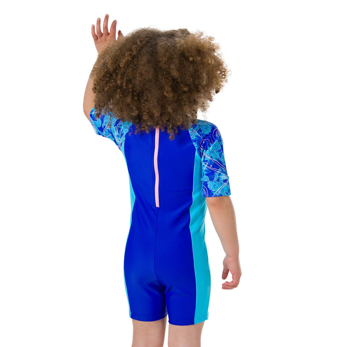 Speedo Disney Frozen All In One Costume da Bagno Bambina Blu/Turchese 3 anni
