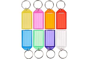 Simetufy 100Pcs USB Drive Labels | Plastic Key Tags with Labels |...