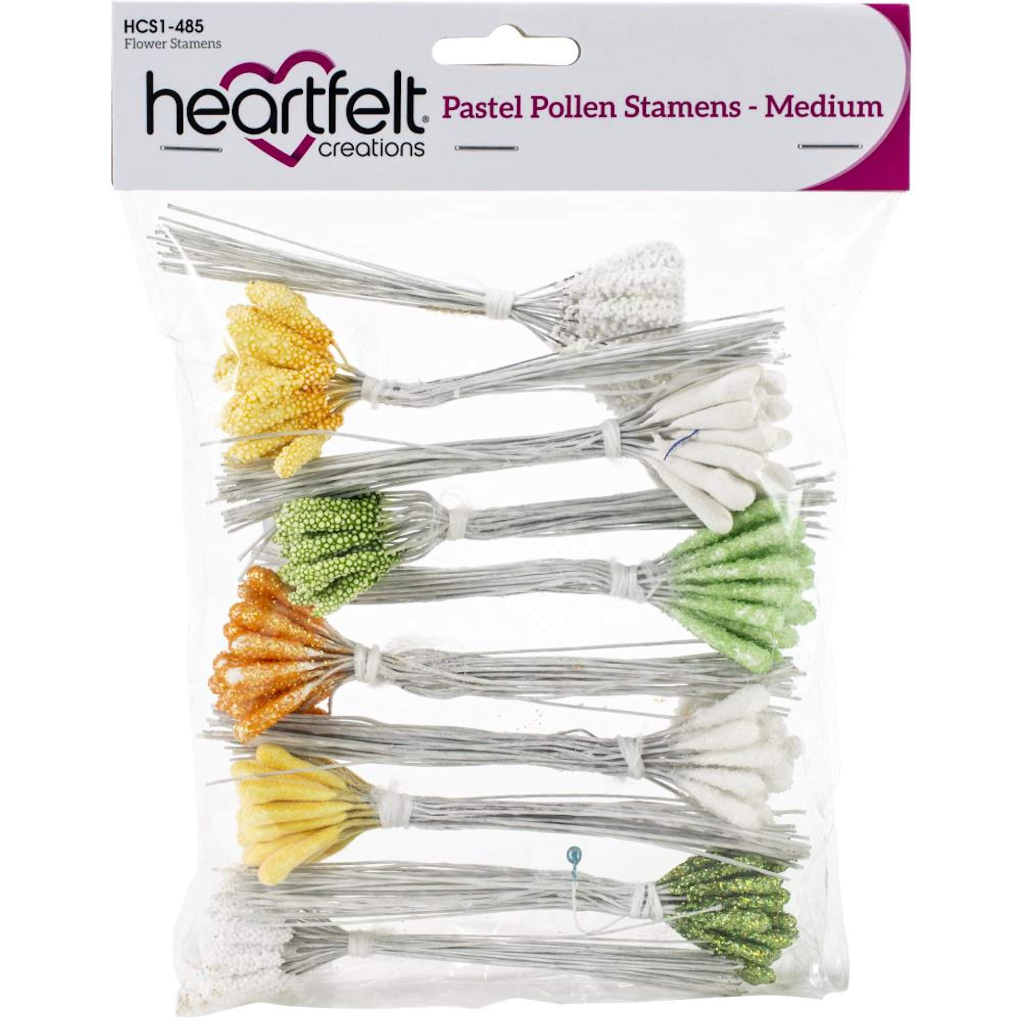 HEARTFELT CREATIONS HCS1-485 Pearl Stamens Medium Pastel, 19mm X 4.25"
