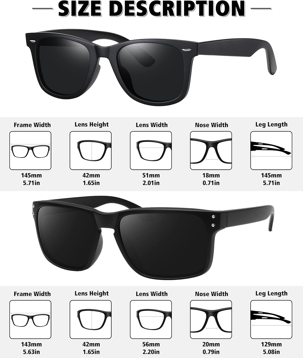 MEETSUN Polarized Sunglasses for Men Women Classic Retro Sun Glasses for Driving Fishing UV Protection - Image 4