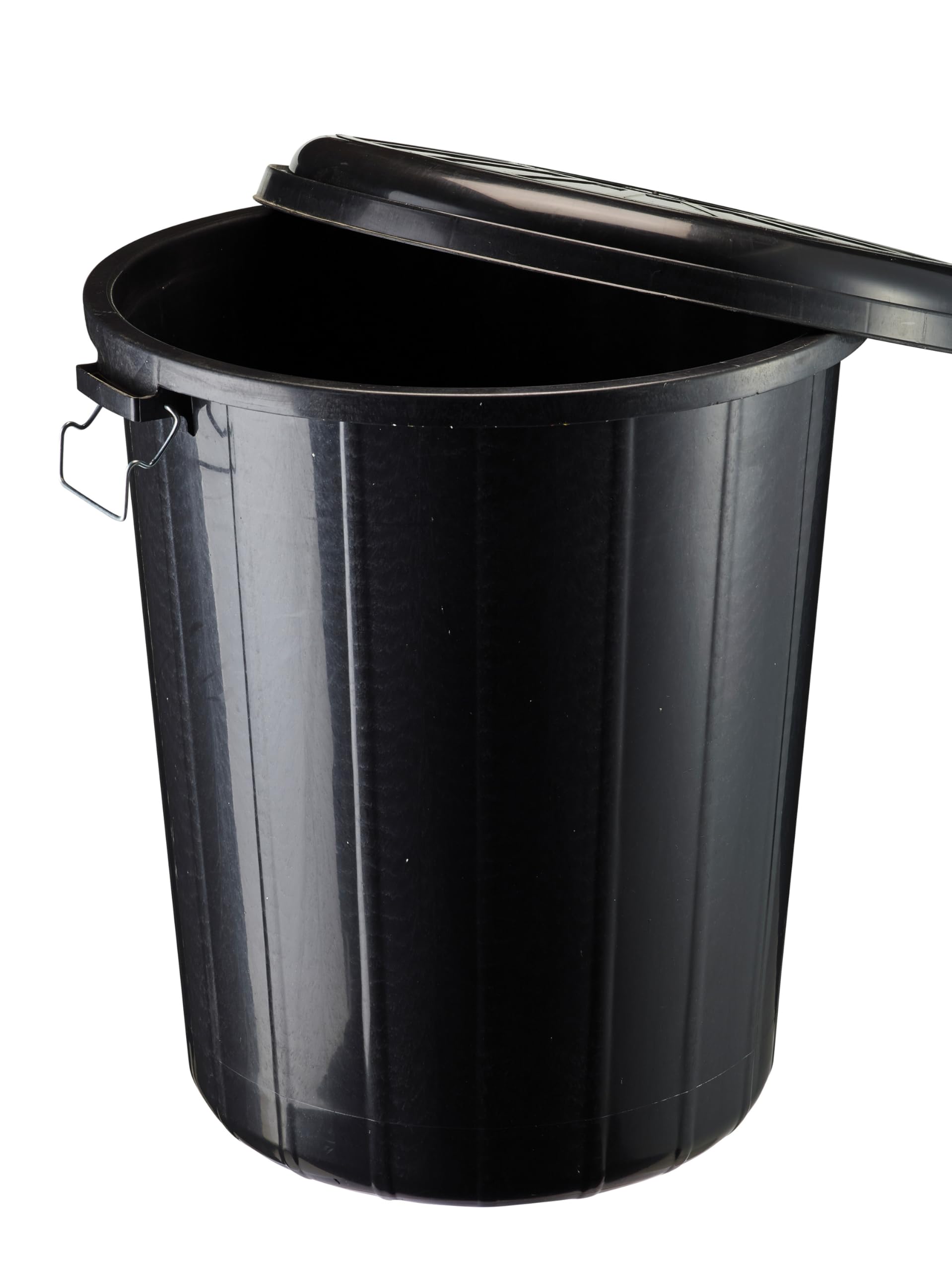 ROSSIGNOL Poubelle de rue avec couvercle. Capacité 85L, Système de verrouillage, Poubelle grande contenance, Idéal pour les déchets extérieurs RONDO