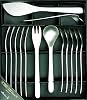 Yanagi Sori Stainless Steel Cutlery Set 14pcs Fruit 14pcs Tsubame Sanjo Dishwasher Safe Sugar Ladle x 1, Butter Knife x 1, Teaspoon x 6, Cake Fork x 6 Simple form cutlery pursuing ease of use Refined