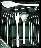 Vista 1 de Sori Yanagi Juego de tenedores y cucharas de frutas de 14 piezas