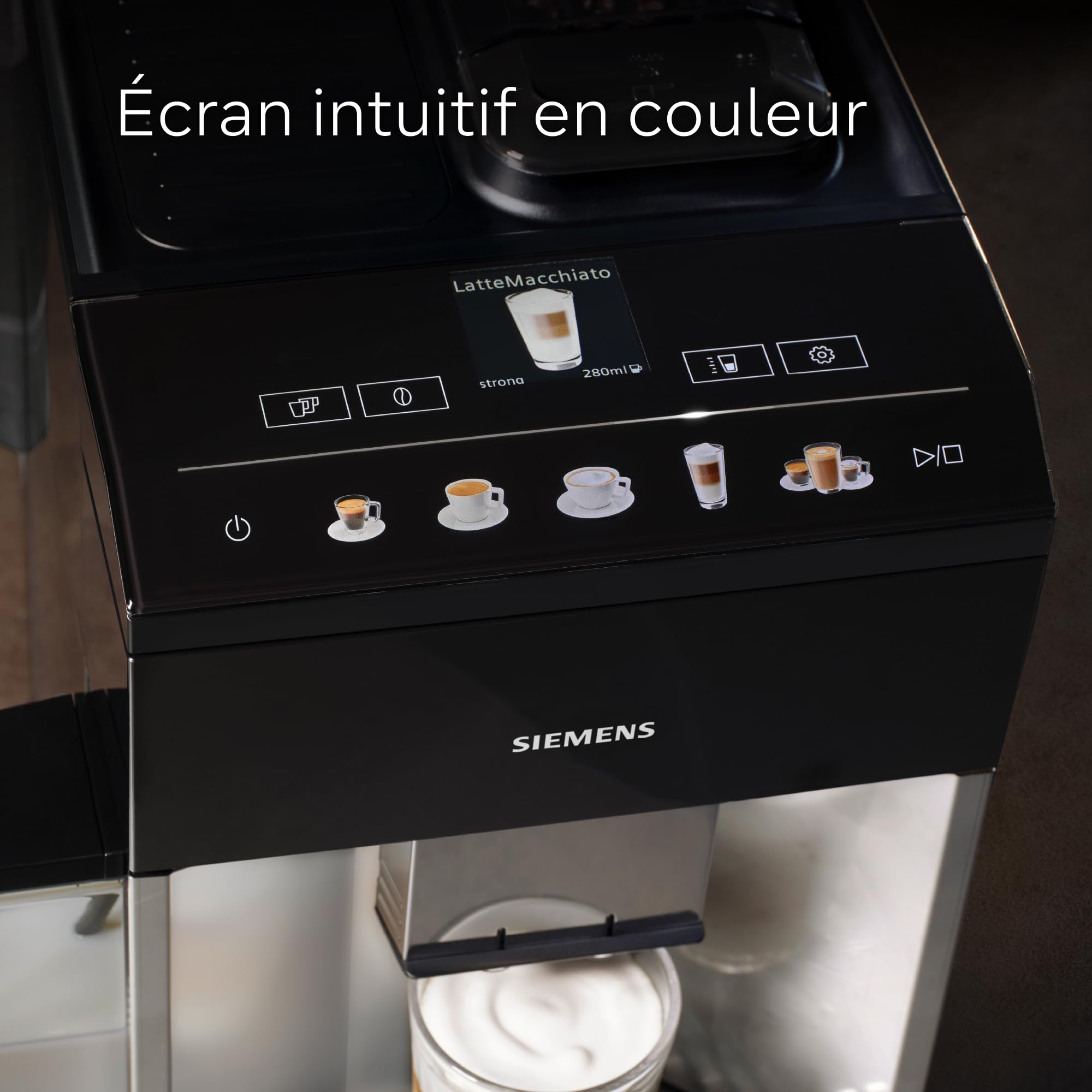 SIEMENS TQ513R01 EQ500 - Machine à café automatique, Broyeur céramique