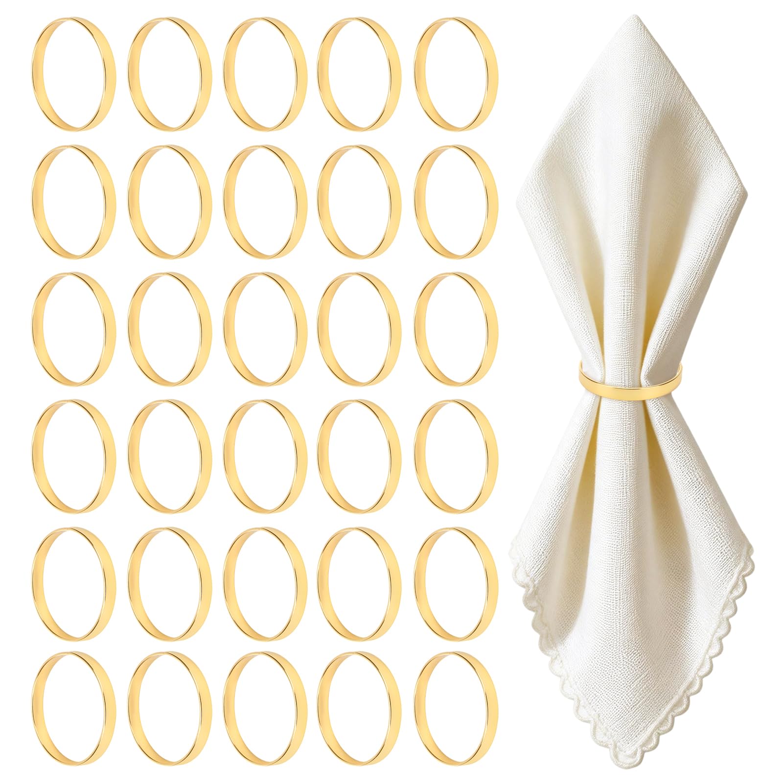 30 rond de serviette de table lot