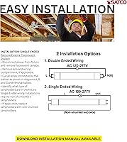 Vista 3 de Satco S11916 - Bombilla de doble clavija en acabado blanco, esmerilado