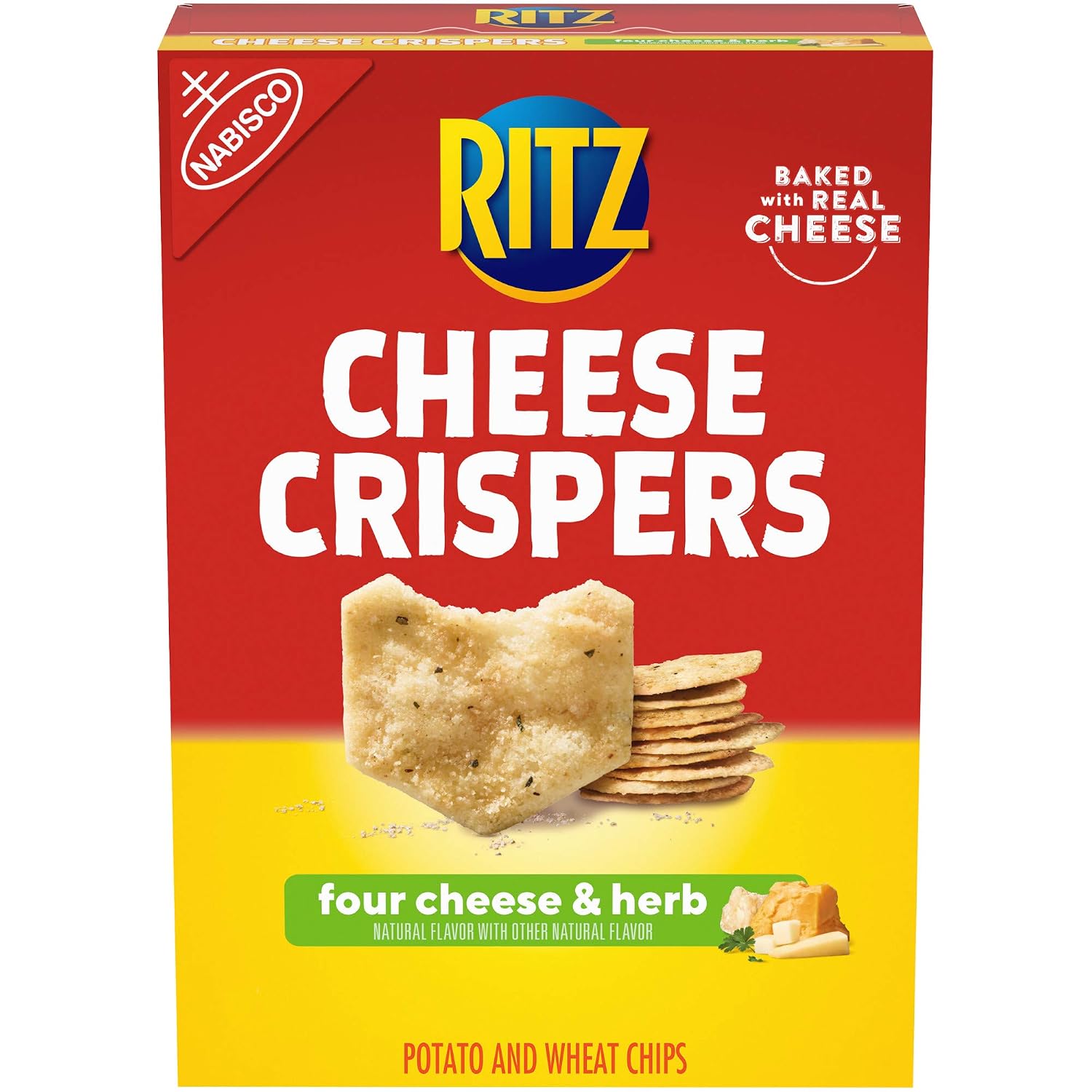 Ritz Cheese Crispers Four Cheese and Herb Chips, 7 oz