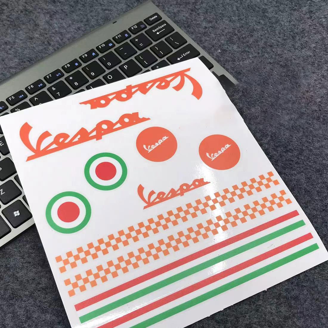 ADESIVI CASCO VESPA strisce italia sticker helmet vespa italian flag 11