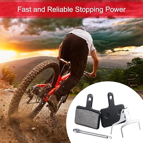 Miniatura 7 de Zonon 4 Pairs Bike Brake Pads Competible with TRP Tektro Shimano Deore Br-M575 M525 M515 T615 T675 M505 M495 M486 M485 M475 M465 M447 M446 M416 M415