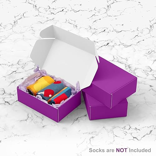 Vista 133 de Paquete de 25 cajas de envío de 4 x 4 x 2 pulgadas, cajas de regalo de San Valentín para el día de la madre, cajas de cartón corrugado, cajas de Rojo