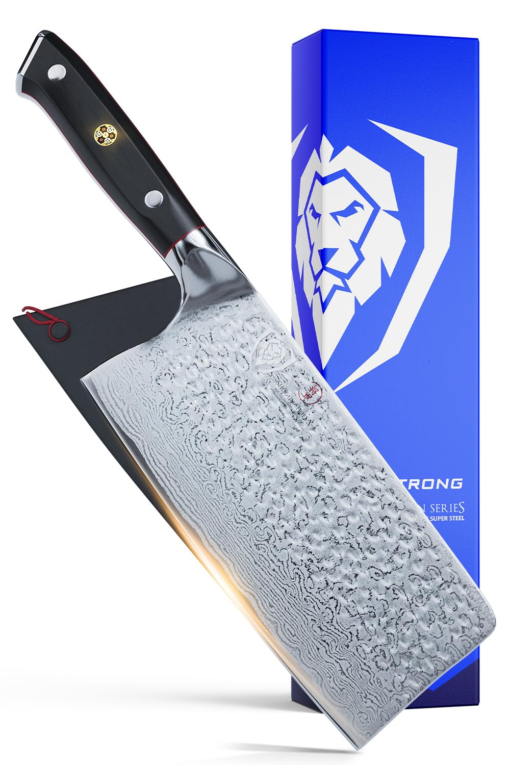 DALSTRONG Cleaver - Shogun Series X - AUS-10V- Vacuum Treated - 7" Hammered - Sheath