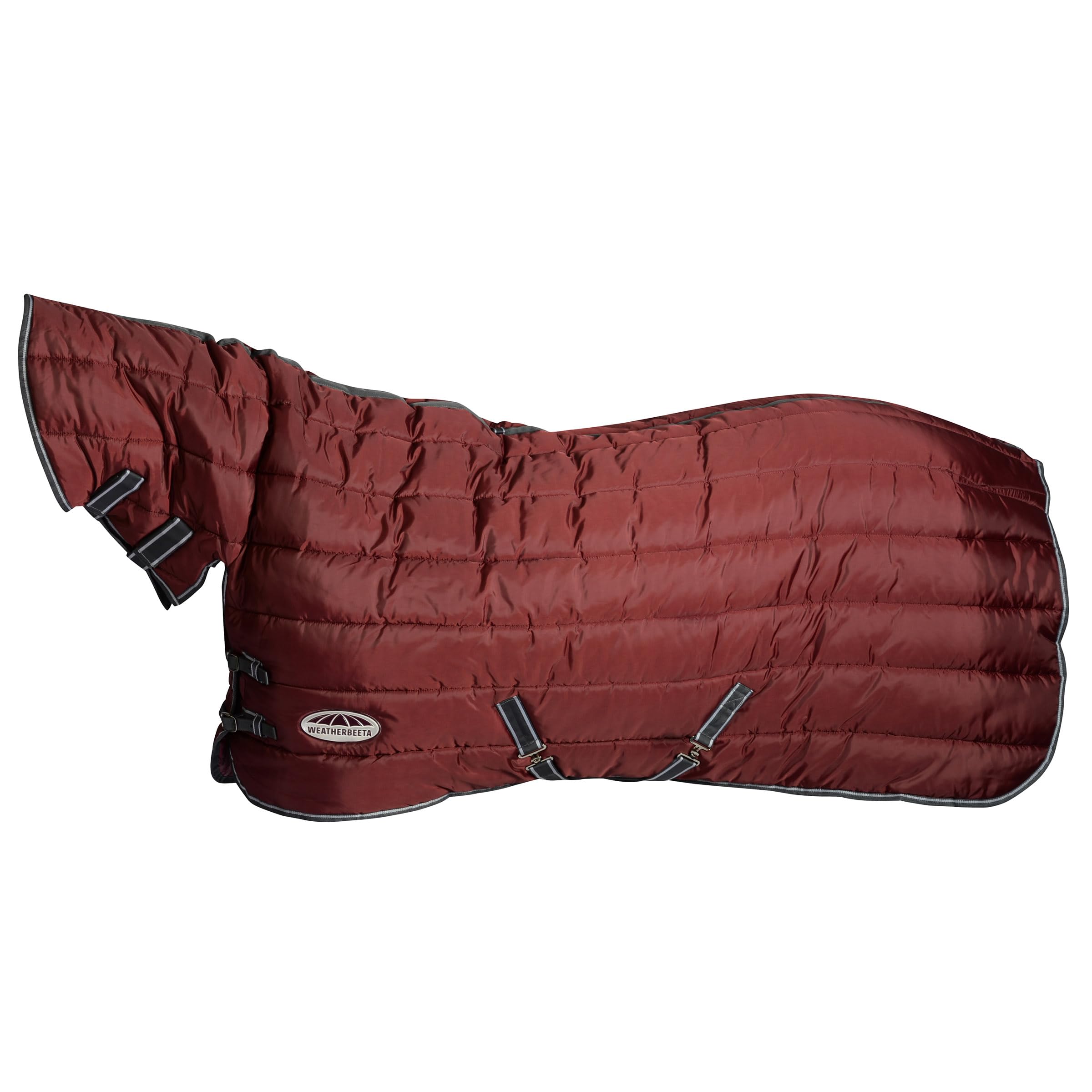WeatherBeeta ComFiTec 210D Channel Quilt Combo Neck Heavy, Maroon/Grey/White, 7'3