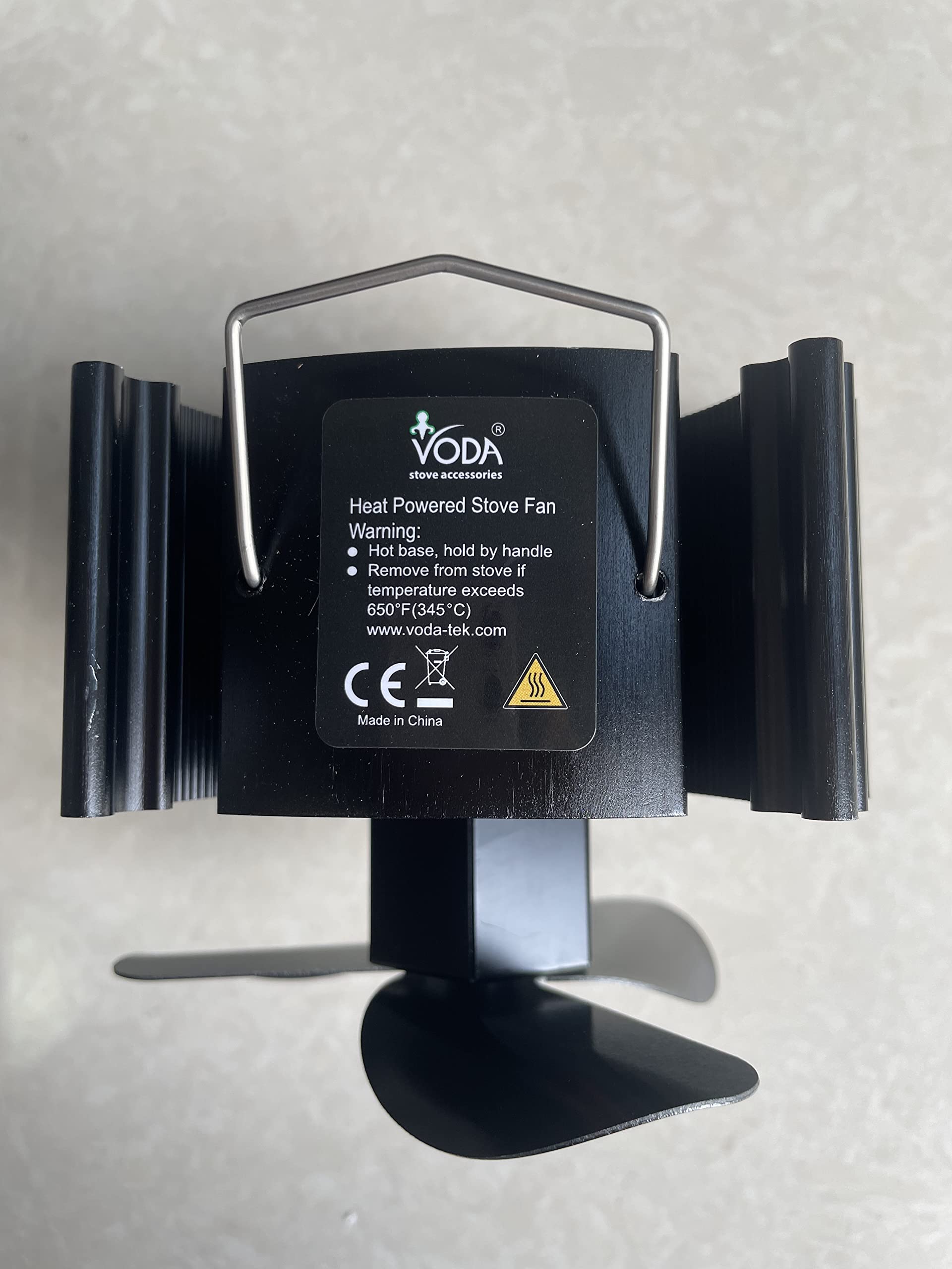 Heat Powered Stove Fan for Wood / Log Burner - Eco Friendly (Black) :  Amazon.de: Baumarkt