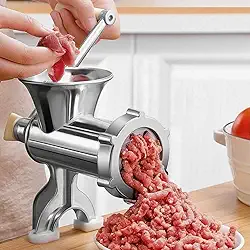 MOEDOR DE CARNE MANUAL Nº10 EM FERRO FUNDIDO – MOEDOR DOMÉSTICO VERSÁTIL PARA CARNES, LEGUMES E EMBUTIDOS COM MANIVELA FÁCIL DE LIMPAR