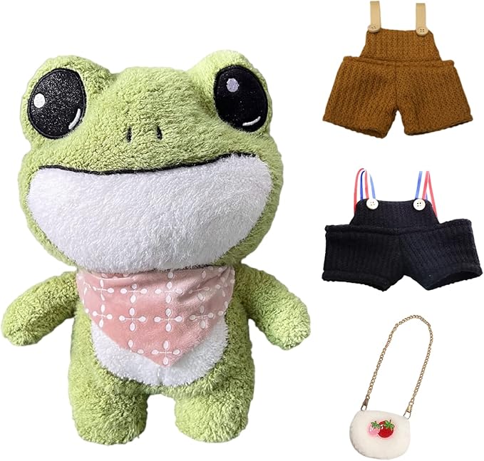 iinkcma Frog Stuffed Animals Plush Toy with Removable