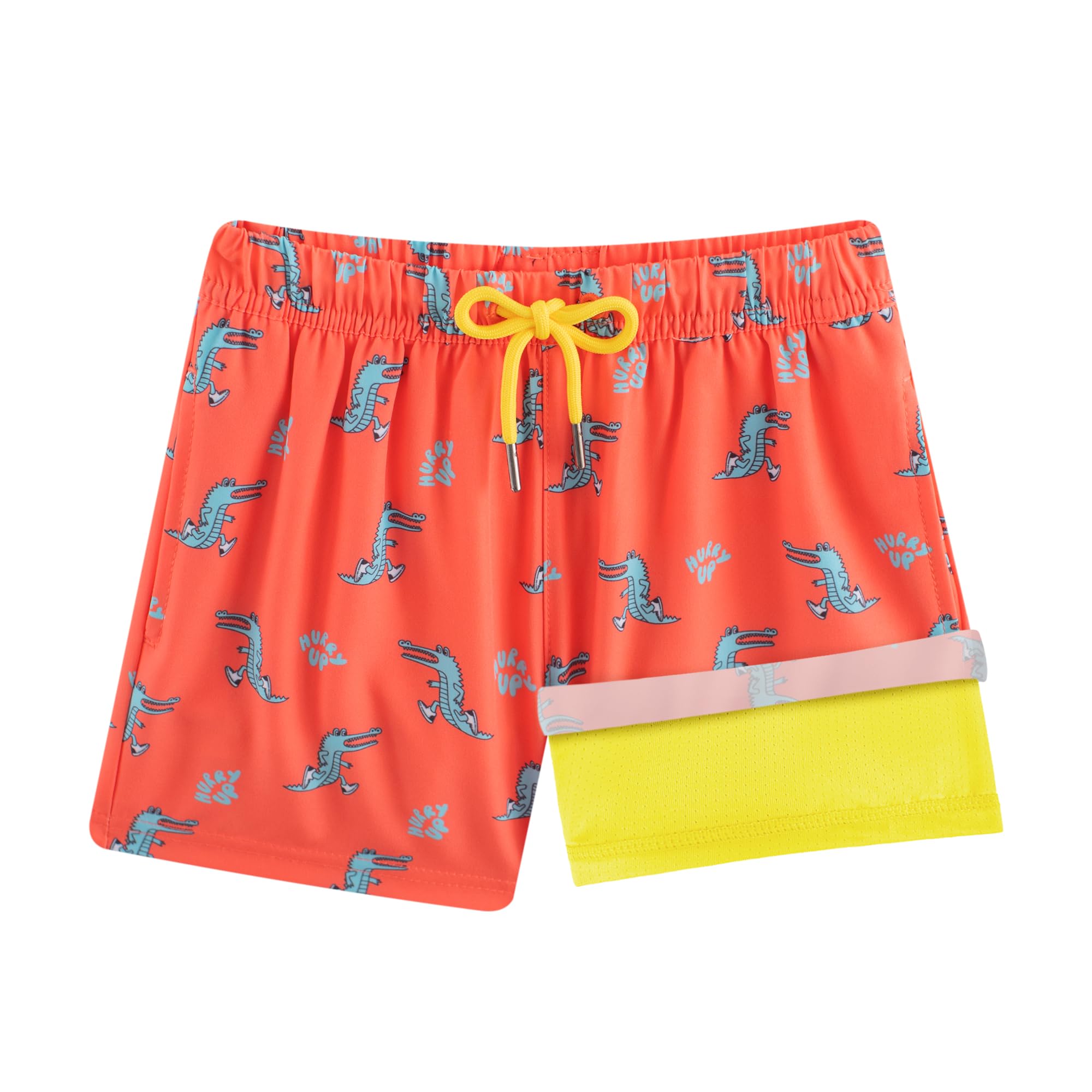 BRISIRA Boys Swim Trunks Bathing Suit Compression Liner Swimsuit Anti-Chafe Swim Shorts Toddler Kids Youth Teen Quick Dry