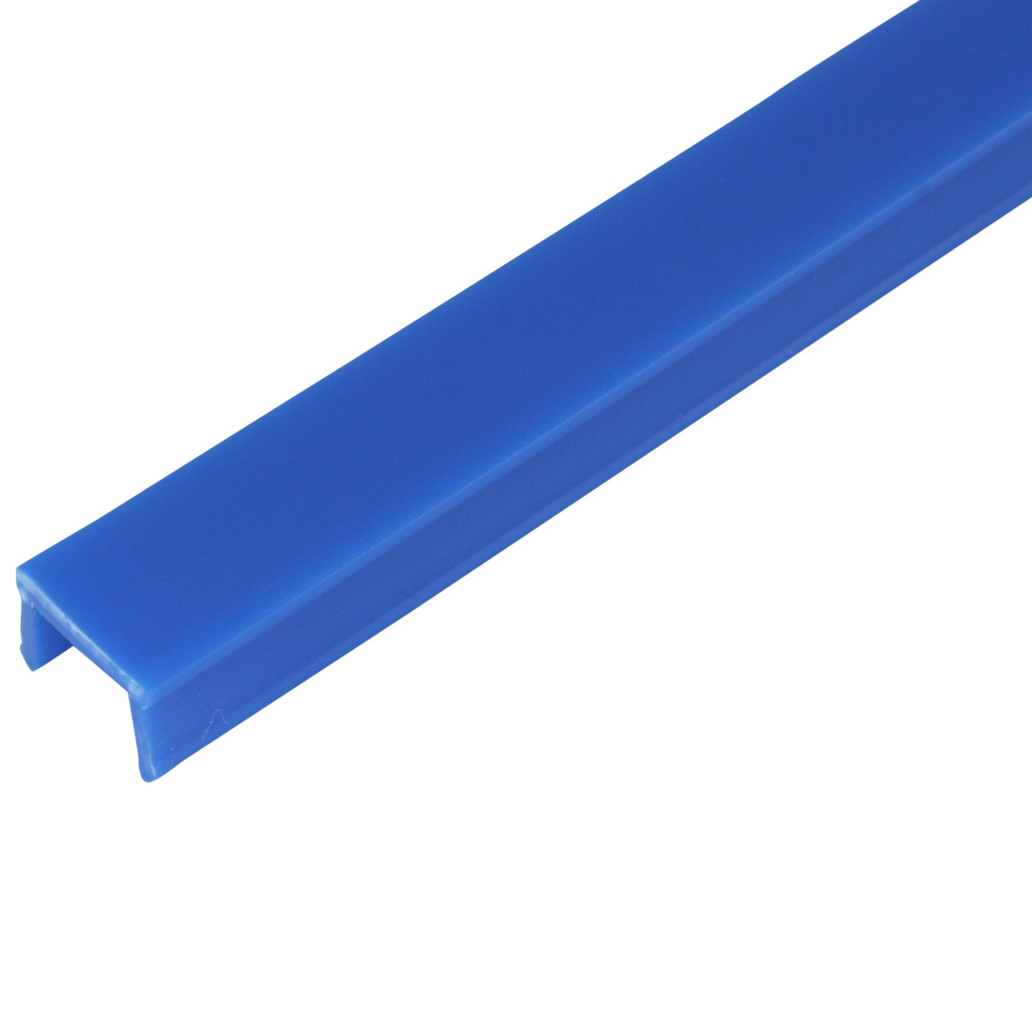Profil de masquage rainure 10 bleu Type B - Cache fente alu anti-débris 10m