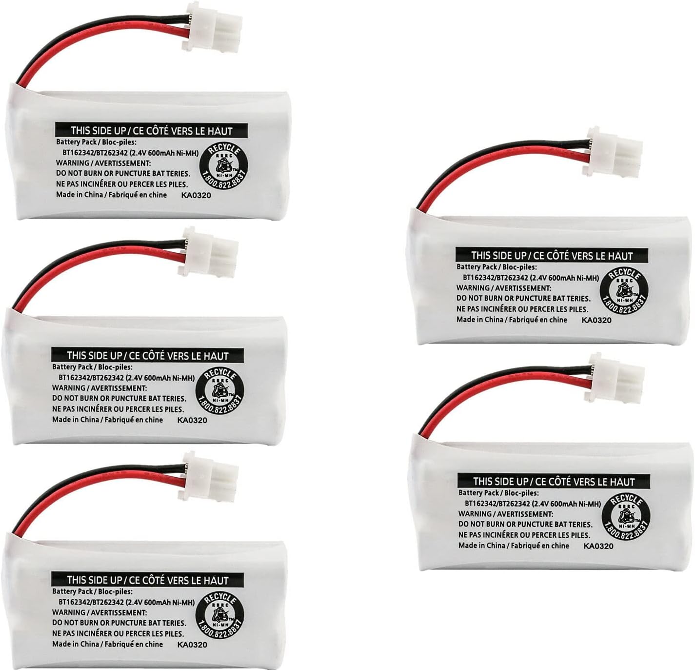 Kastar 6-Pack Battery Replacement for Vtech DS6521-2 DS6521-3 DS65212 DS6521-3 DS65213 DS6522-3 DS6522 DS6522-3 DS6522-4 DS6522-32 DS652232 DS6522-4 DS65224 DS6601 DS6611 DS6611-2 DS6611-3 Handset