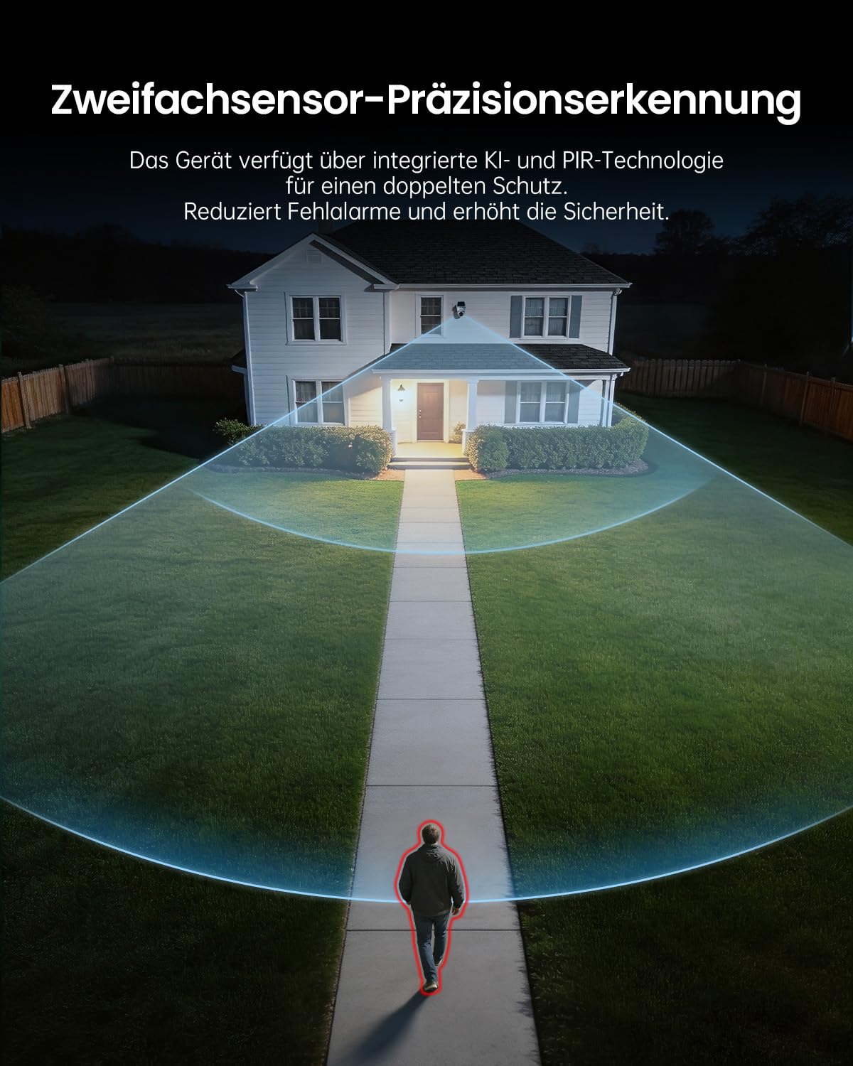 CZEview 4K Überwachungskamera Aussen Solar Akku, WLAN Kamera Outdoor