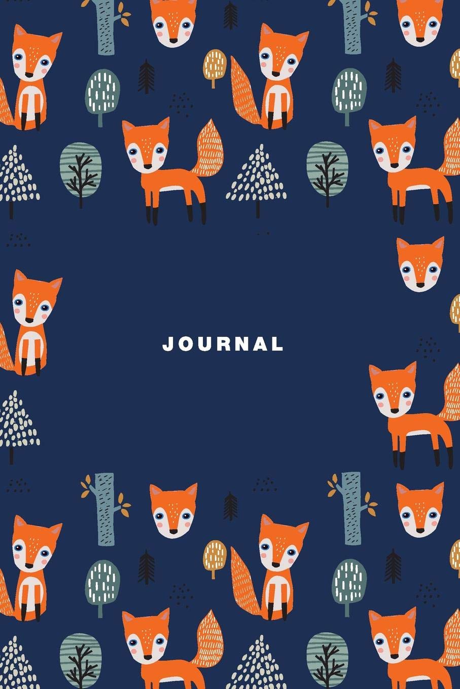 Journal: Fox Journal Notebook for Girls & Boys, Kids. 150 Pages Lined Diary 6x9 Inches for Writing