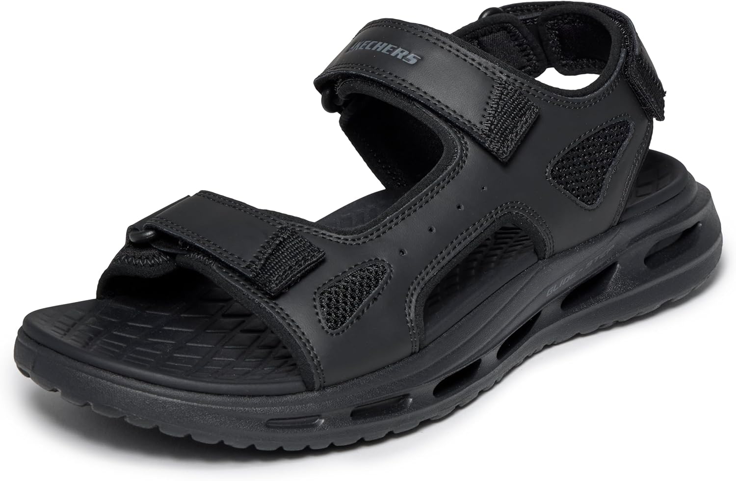 Skechers mens 3 Strap Open Toe River Sandal