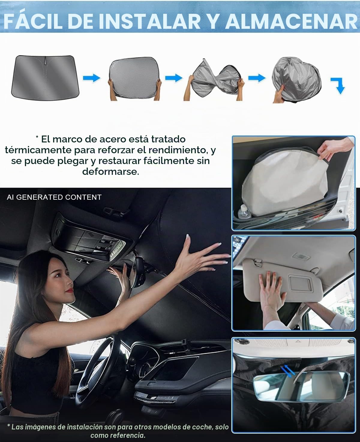 Karltys Parasol para Parabrisas para Lexus NX NX250 NX350 NX350h NX450h+ 2022-2025 2026, Accesorios, UPF50+ Parasol Reflectante para Ventana Delantera Lexus NX, Protector de Visera Plegable para