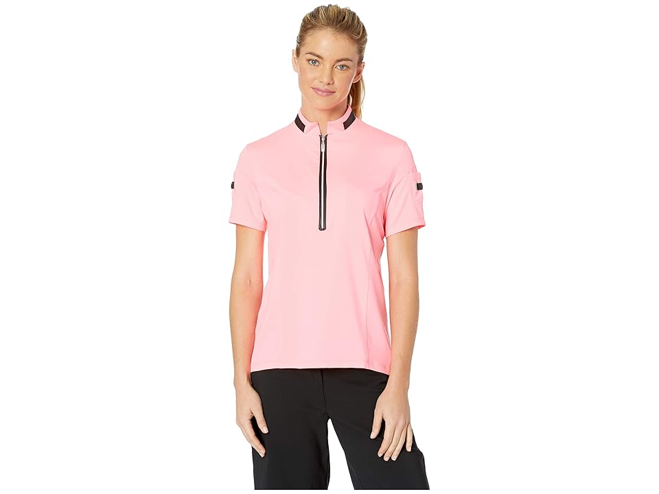 

Jamie Sadock Short Sleeve Top (Luminosity Pink) Women's Clothing