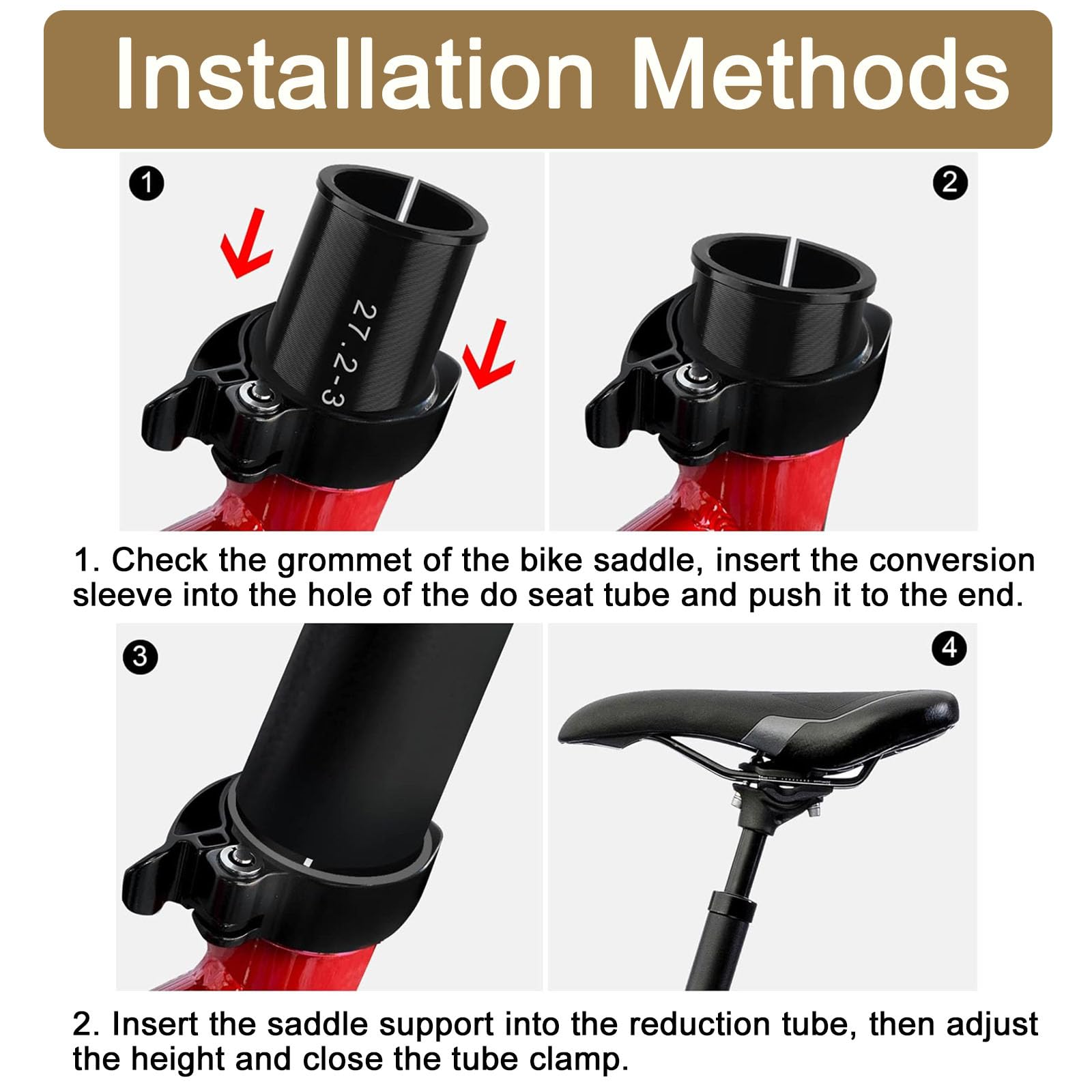 2 Adattatori Reggisella Bici - Da 27.2mm A 31.6mm - Foto 4