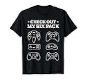 Check Out My 6 Six Pack Gamer Video Funny Gamers Gift T-Shirt