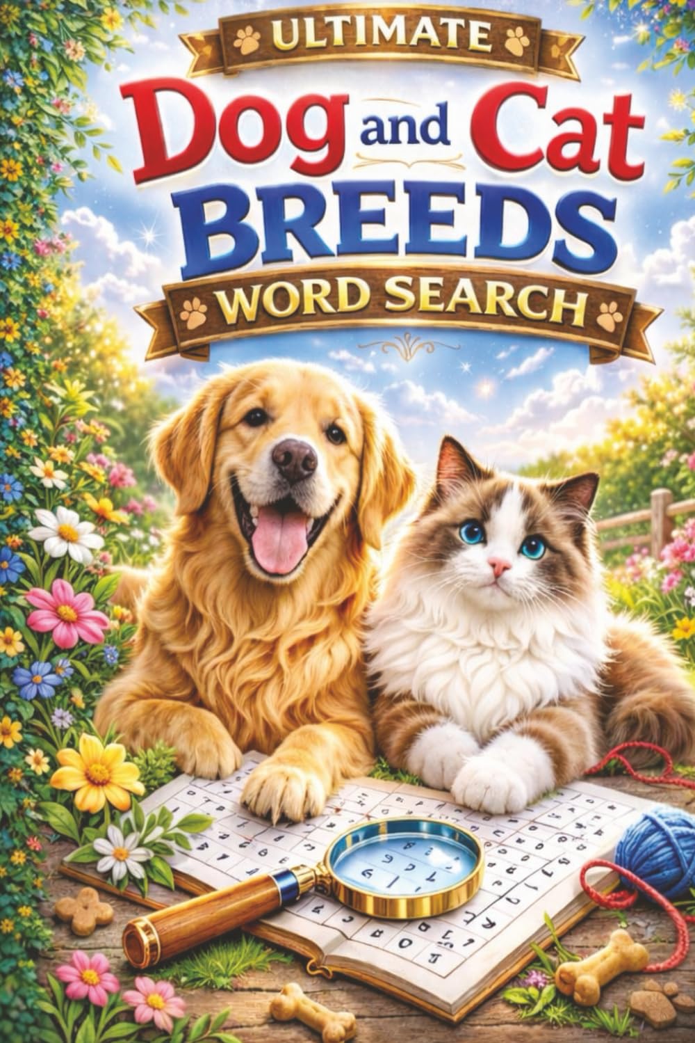 Ultimate Dog and Cat Breeds Word Search: Explore Popular Rare and Exotic Canine and Feline Breeds Through Relaxing Puzzles for Animal Lovers of All Ages