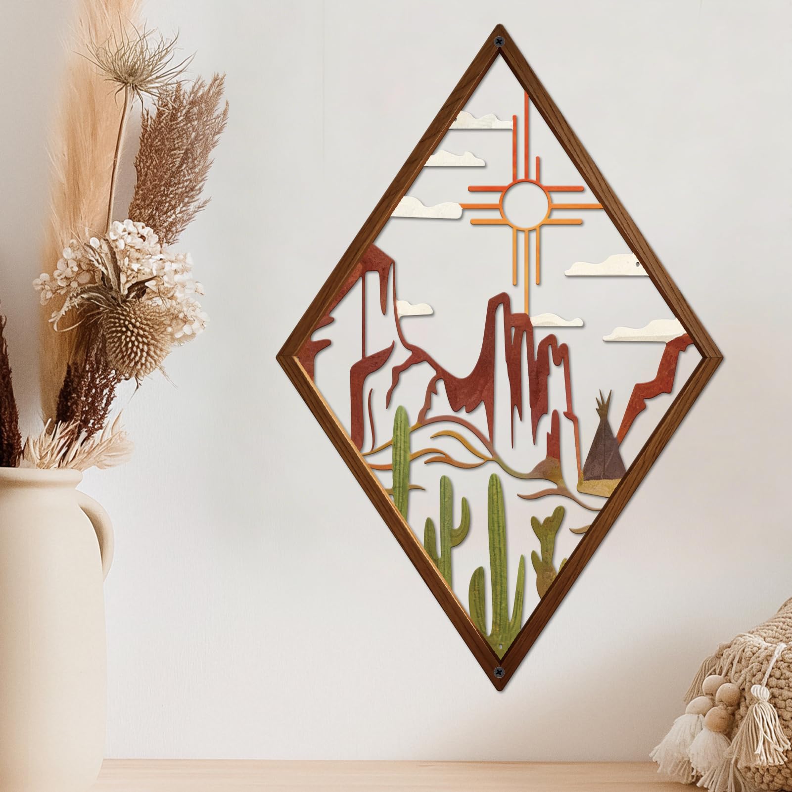 Resama Metal Cactus Wall Art