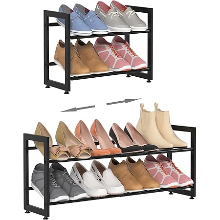 Slim Shoe Rack Gonfoam 2-Ter Expandable Shoe Rack,Adjustable Shoe Shelf ...
