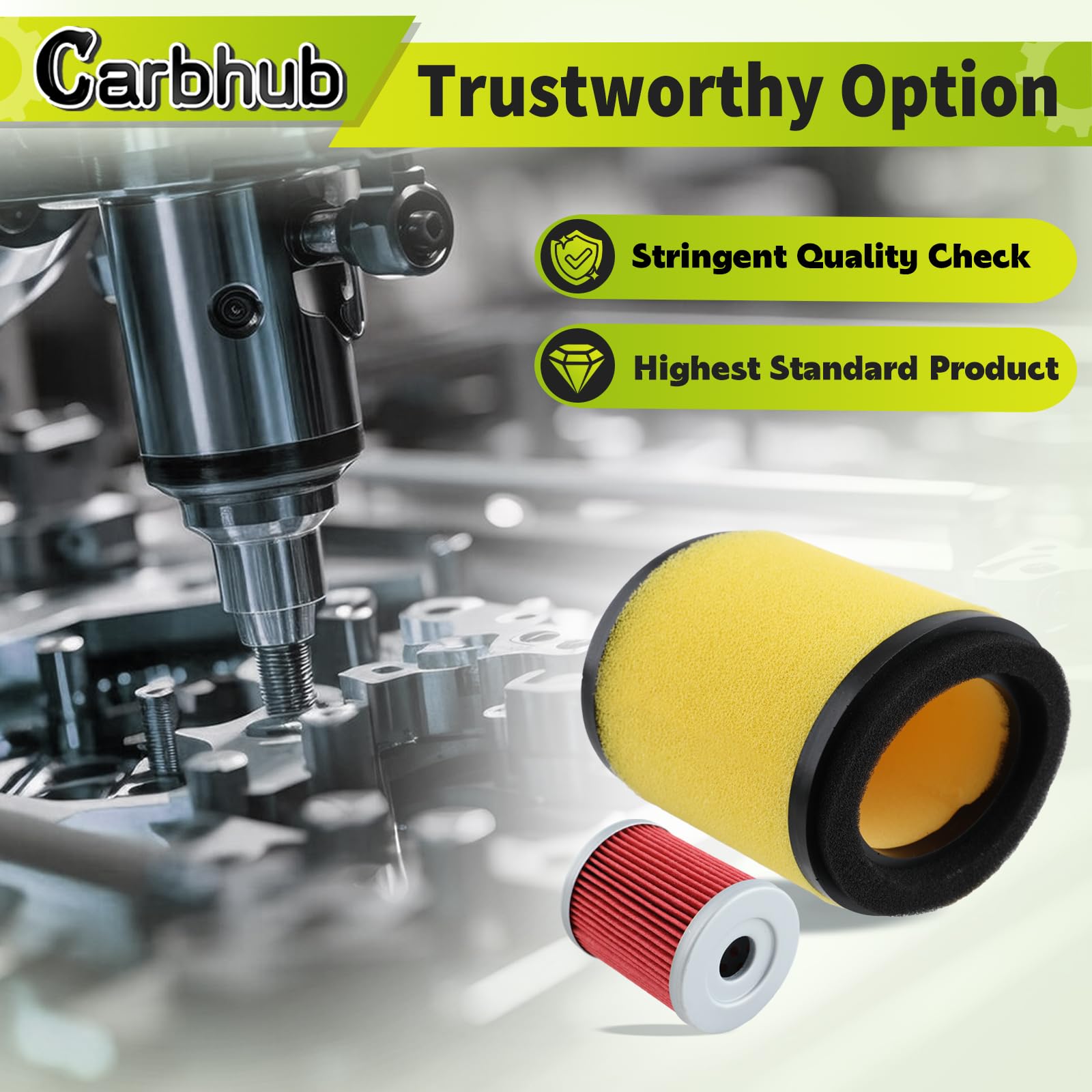 Filtre &agrave; Air K&amp;N Pour Arctic Cat 375 2x4 - 4x4 - Auto (2002