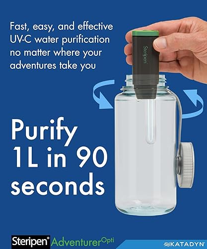 Miniatura 3 de SteriPen Adventurer Opti Purificador de agua personal UV para campamento mochileros preparación de emergencias y viajes