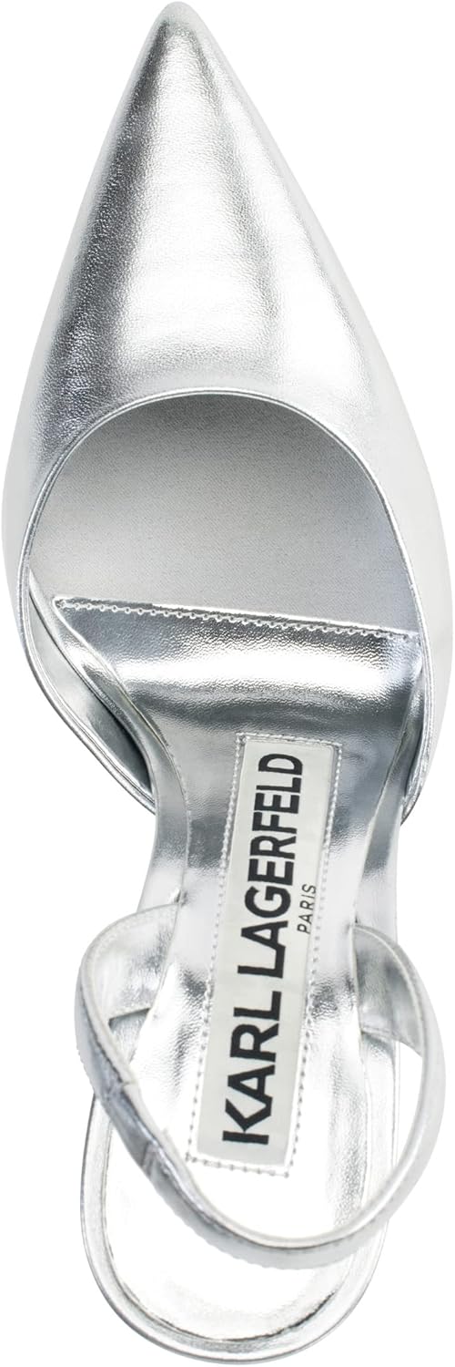 Karl Lagerfeld Womens Caslynn Evening Pointed Toe Slingback Pump - Image 4