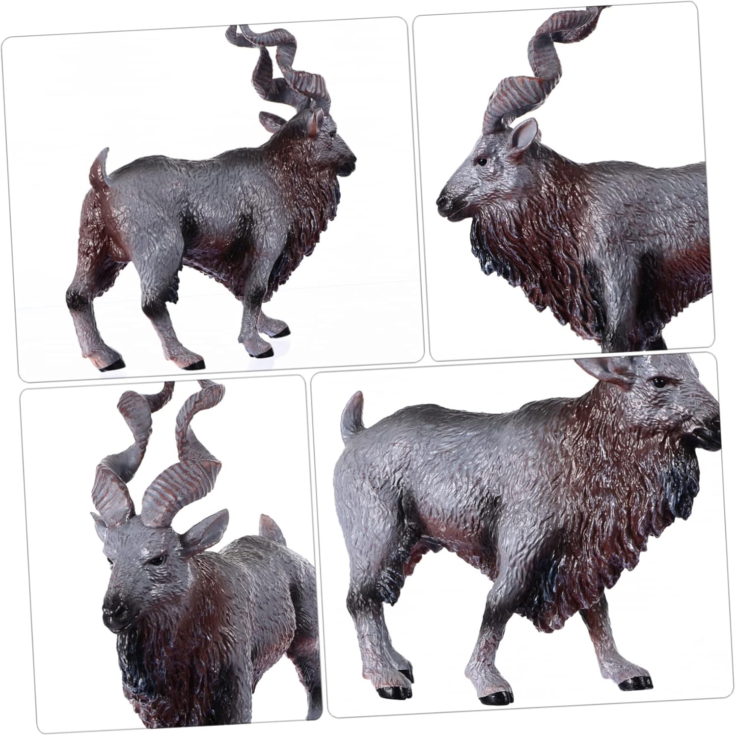 Realistic Stuffed Animal Goat PVC Model Toy Kid's Toy Simulation Goat for Christmas Decor