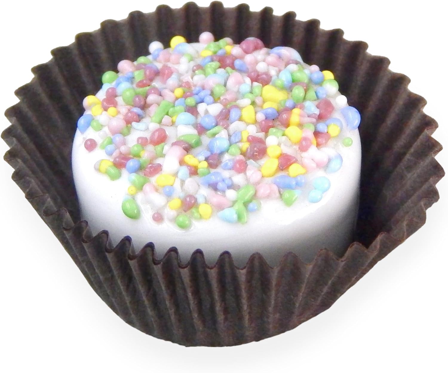 Spring Chocolates with Pastel Sprinkles Glass Chocolate Handmade Gift (White Chocolate)