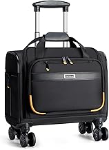 Ponhog Rolling Laptop Bag, Rolling Briefcase with 4 Spinner Wheels, 13 Inch 1680D Nylon Water Resistant Computer Bag for M...