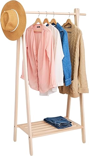 Miniatura 1 de Pennsylvania Woodworks Perchero de arce hecho a mano, almacenamiento de ropa elegante y elegante, organización del hogar, exhibición de boutique,