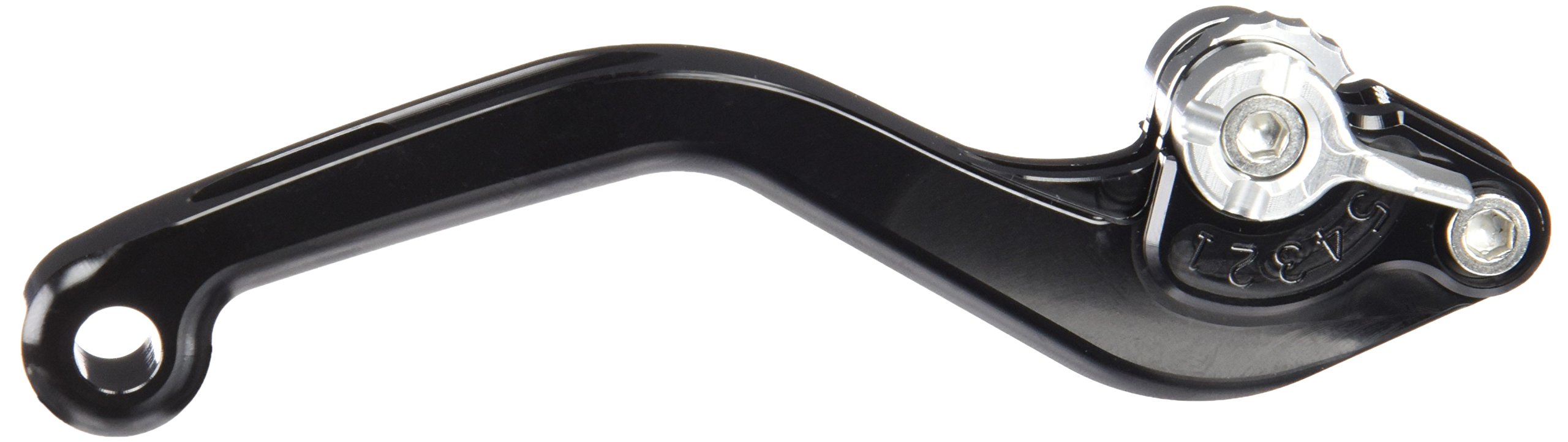 Puig 130NP Short Brake Lever with Silver Selector, Black