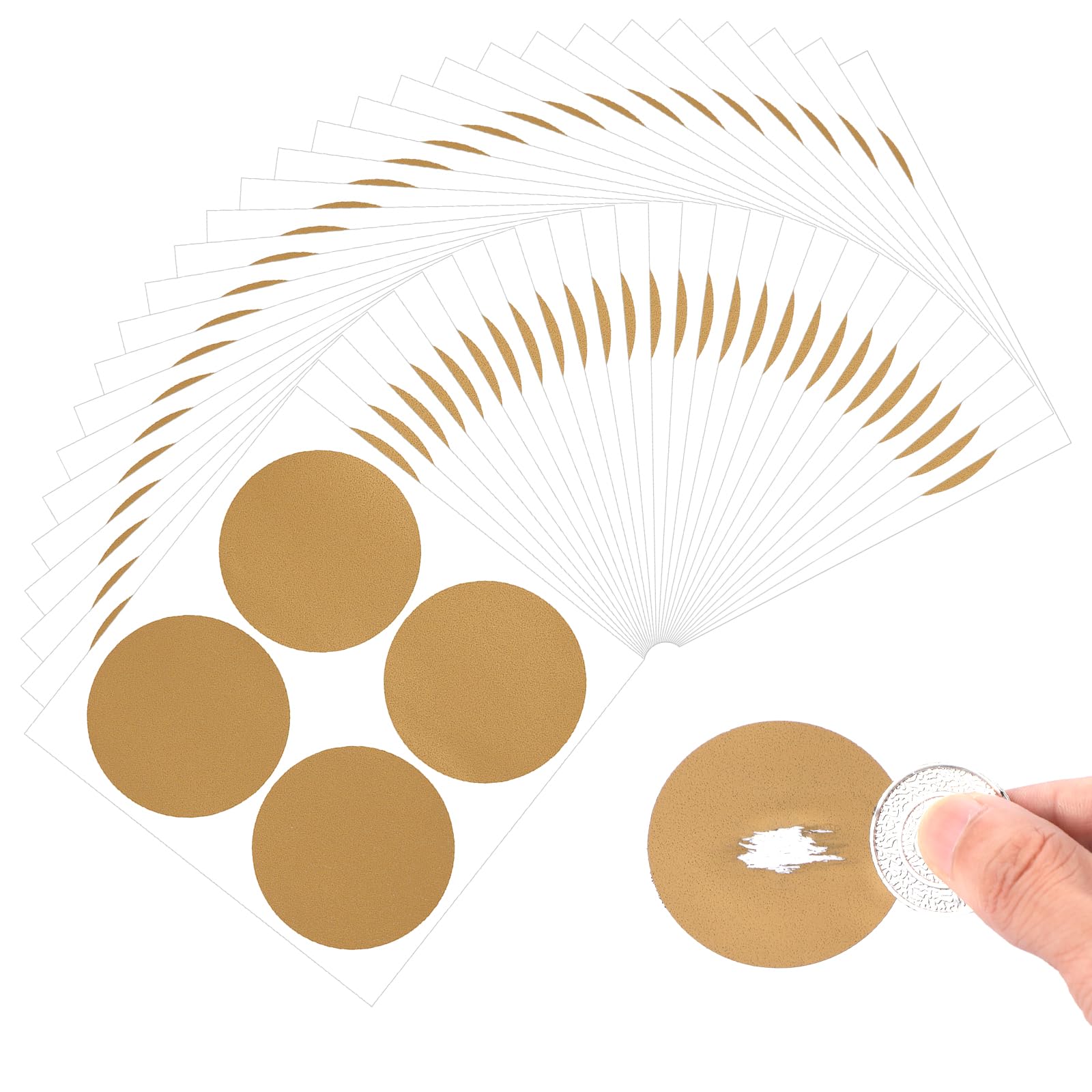 Elegaperma 120pcs Scratch Card Stickers, Round Scratch Off Stickers 2 Inch